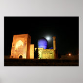 Poster Mosquée Amir Timur Ouzbékistan Photo sur toile (Devant)
