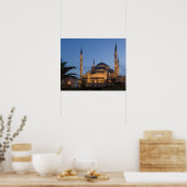 Poster Mosquée Bleue, Quartier de Sultanhamet, Istanbul, (Cuisine)