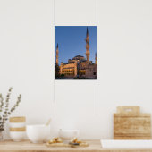 Poster Mosquée Bleue, Quartier de Sultanhamet, Istanbul, (Cuisine)