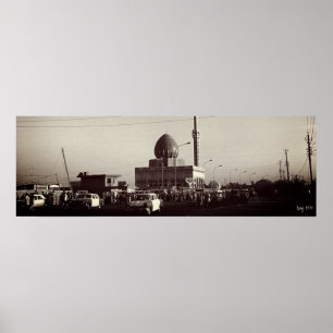 Poster Mosquée Buniya de Bagdad en Irak vintage