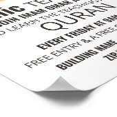 Poster Mosquée D'Abu'l Haggag, Advertir De L'Enseignement (Coin)