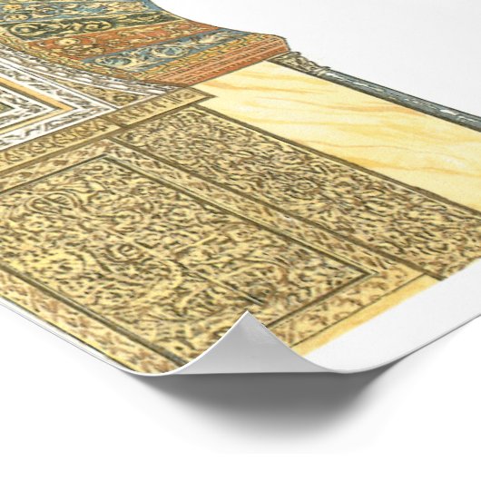 Poster Mosquée de Cordoue Espagne. Mihrab (Coin)