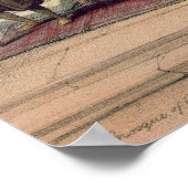 Poster Mosquée d'Omar montrant le Site du Temple (Coin)