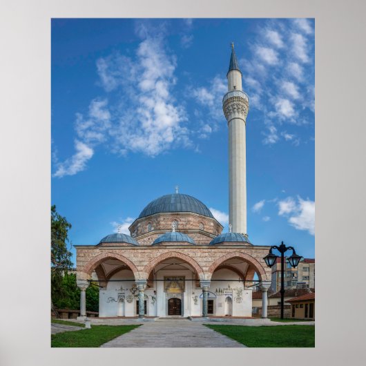 Poster Mosquée Hajdar Kadi - Bitola, Macédoine (Devant)