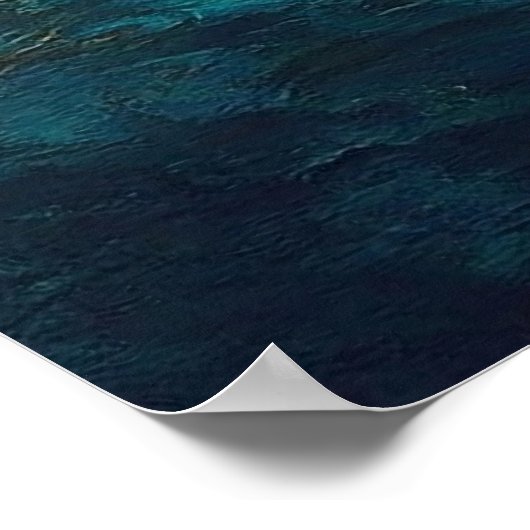 Poster Mosquée Mosquée Crescent Étoiles Peinture (Coin)