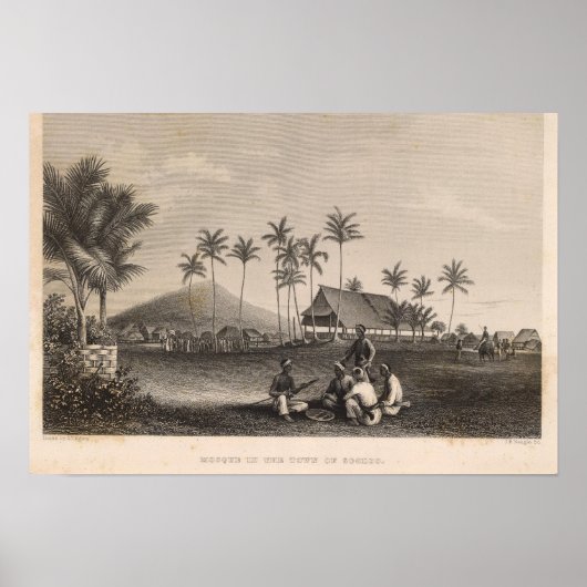 Poster Mosquée, Sooloo, Philippines (Devant)