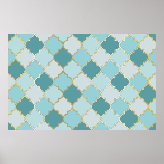 Poster Mosquée turque Fenêtre Motif sans couture. Ramadan (Devant)