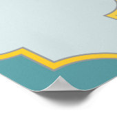 Poster Mosquée turque Fenêtre Motif sans couture. Ramadan (Coin)