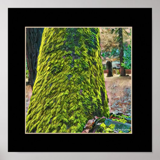 Poster Moss arbre (Devant)