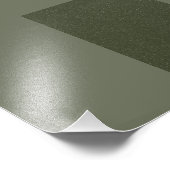 Poster Moss Green Split Texture Imprimer - Personn (Coin)
