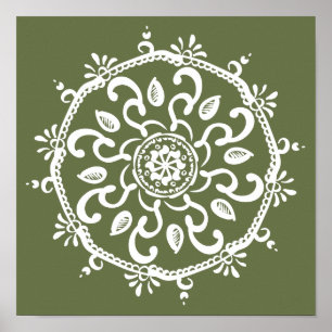 Poster Moss Mandala