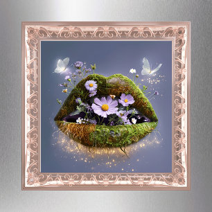 Poster Mossy Lips Floral Art Imprimer
