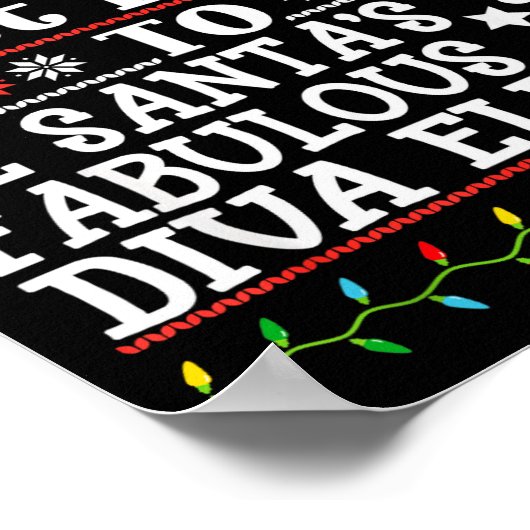 Poster Most Likely To Be Santa's Fabulous Diva Elf- Chris (Coin)