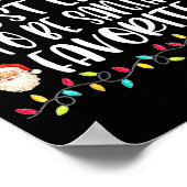 Poster Most Likely To Be Santa's Favorite Funny Family Ch (Coin)