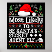 Poster Most Likely To Be Santa's Secret Agent Elf - Chris (Devant)