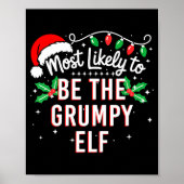 Poster Most Likely To Be The Mpy Elf Funny Xmas  (Devant)