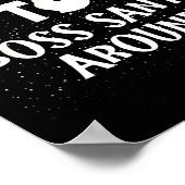 Poster Most Likely To Boss Santa Around Funny Holiday Chr (Coin)