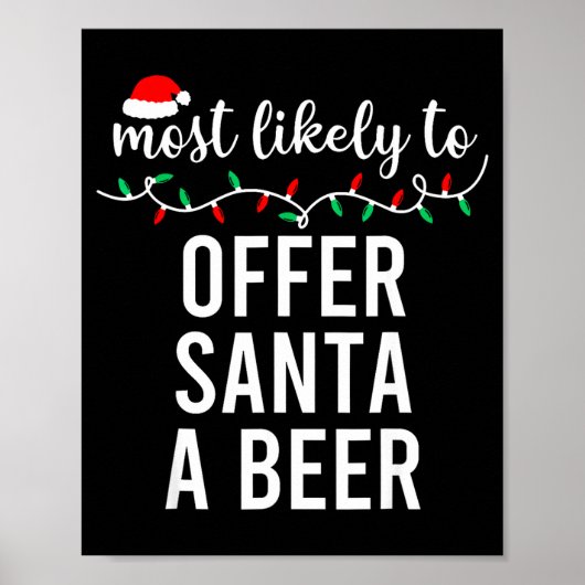 Poster Most Likely To Christmas Shirt Matching Family Paj (Devant)