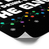 Poster Most Likely To Drink With The Elves Christmas Humo (Coin)