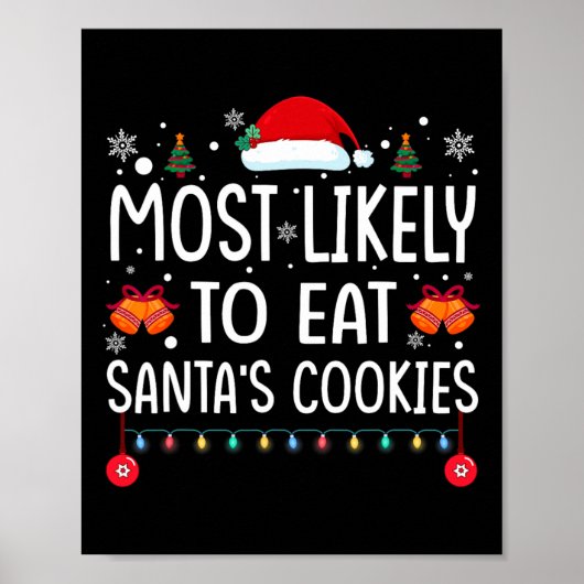 Poster Most Likely To Eat Santas (Devant)
