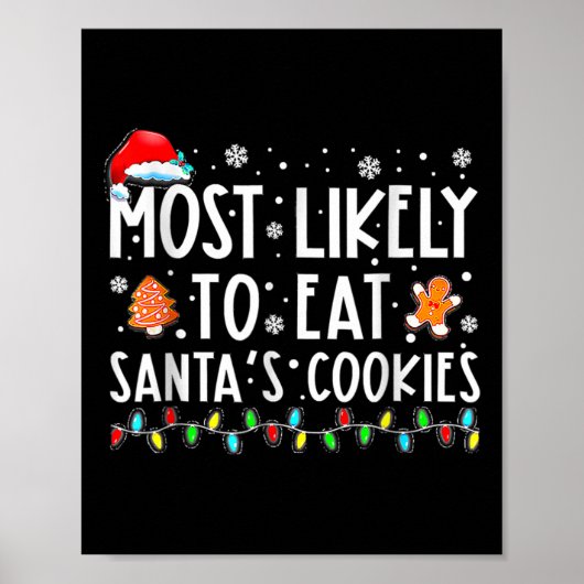 Poster Most Likely To Eat Santas (Devant)