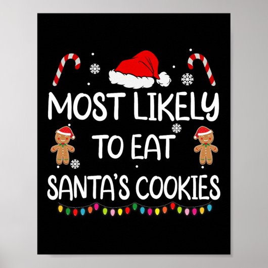 Poster Most Likely To Eat Santas (Devant)