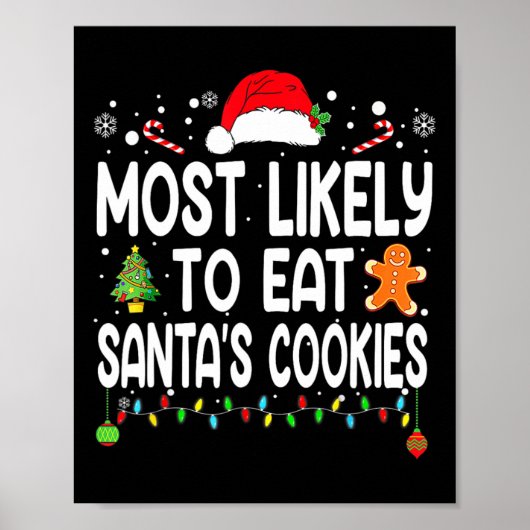 Poster Most Likely To Eat Santas (Devant)