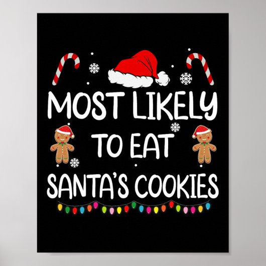 Poster Most Likely To Eat Santas (Devant)