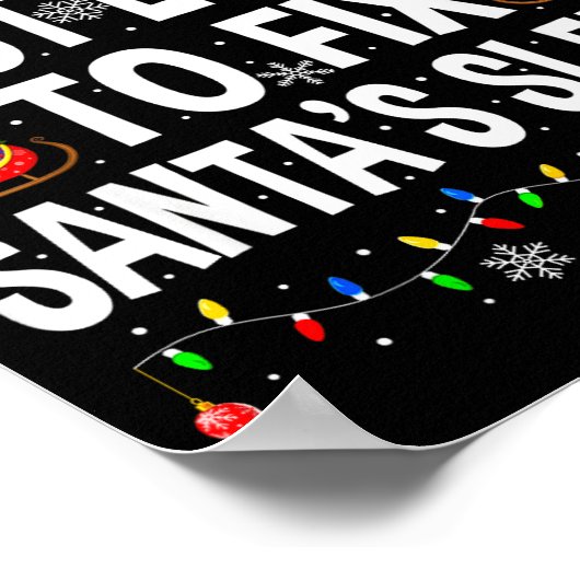 Poster Most Likely To Fix Santa Sleigh Family Matching Ch (Coin)