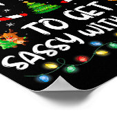 Poster Most Likely To Get Sy With Santa Funny Family Chri (Coin)