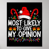 Poster Most Likely To Give My Onion Funny Christmas (Devant)