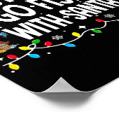 Poster Most Likely To Go Fishing With Santa Christmas Mat (Coin)