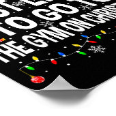 Poster Most Likely To Go To Gym On Christmas Funny Fitnes (Coin)