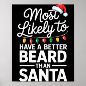 Poster Most Likely To Have A Better Beard Than Santa Funn (Devant)