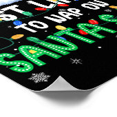 Poster Most Likely To Nap On Santa's Lap Christmas Pajama (Coin)