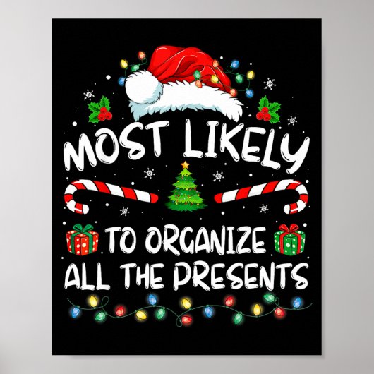 Poster Most Likely To Organize All The Family Christmas (Devant)