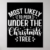 Poster Most Likely To Peek Under The Tree (Devant)