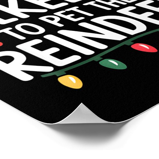 Poster Most Likely To Pet The Reindeer Christmas Matching (Coin)