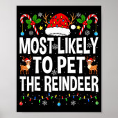 Poster Most Likely To Pet The Reindeer Family Matching Ch (Devant)