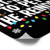 Poster Most Likely To Pet The Reindeer Funny Matching Fam (Coin)