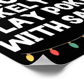 Poster Most Likely To Play Ker With Santa Christmas Funny (Coin)