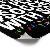 Poster Most Likely To Play Soccer With Santa Funny Christ (Coin)