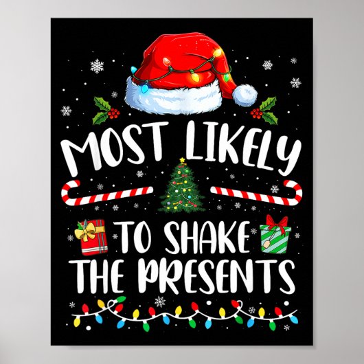 Poster Most Likely To Shake The Family Matching Christmas (Devant)