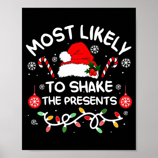 Poster Most Likely To Shake The Xmas Family Matching 2025 (Devant)