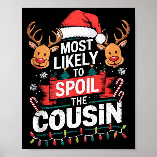 Poster Most Likely To Sil The Cousin Christmas Party Fami (Devant)