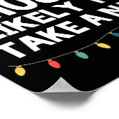 Poster Most Likely To Take A Nap Christmas Funny Xmas (Coin)