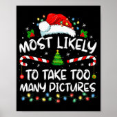 Poster Most Likely To Take Too Many Ctures Funny Family C (Devant)