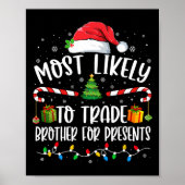Poster Most Likely To Trade Brother For Presents Family M (Devant)