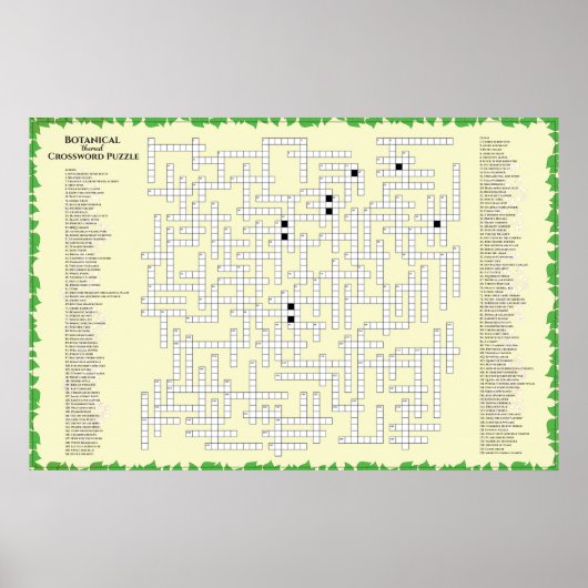 Poster Mot de passe botanique 156 plantes pour trouver Fu (Devant)