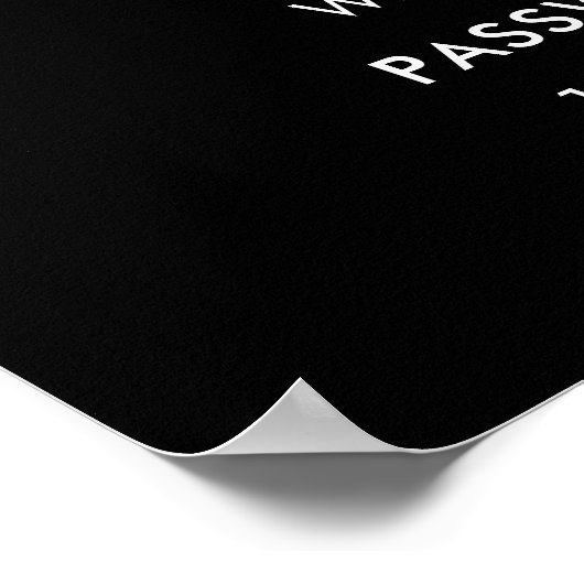 Poster Mot de passe du code QR Wifi | Analyser Pour Conne (Coin)